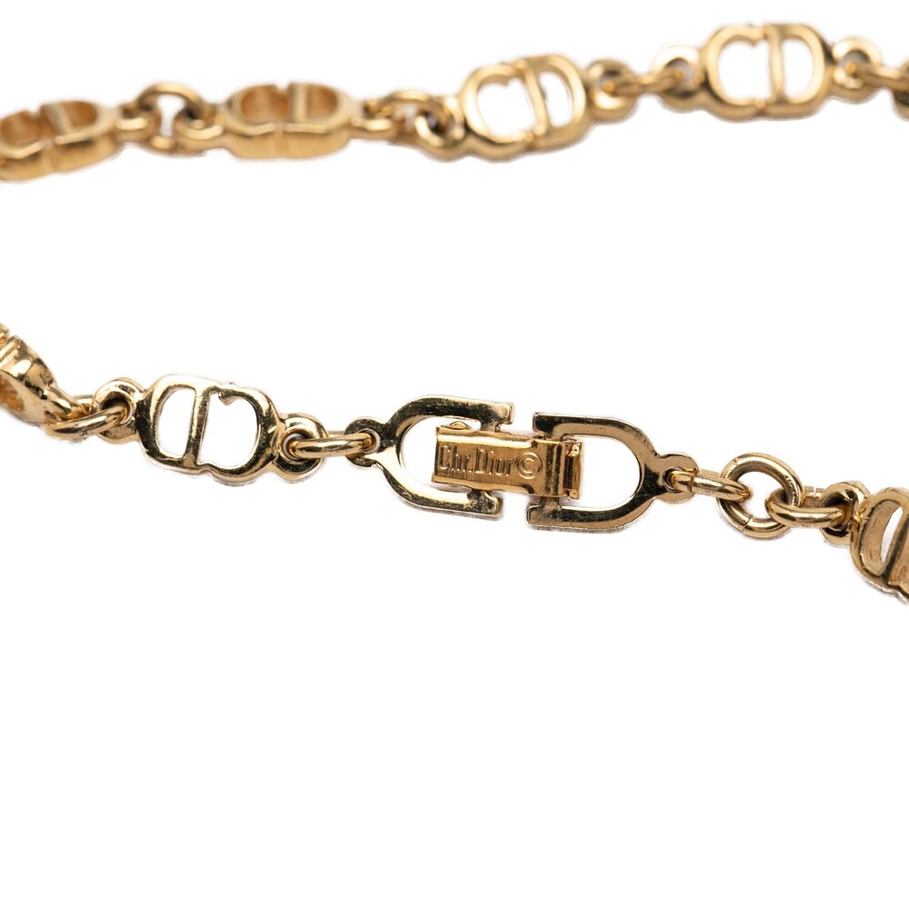 Pre-Loved Dior Gold Plated CD Logo Chain Link Bracelet - Picture 5 of 5